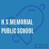 H.S.Memorial Public School Logo