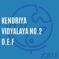 Kendriya Vidyalaya No.2 O.E.F School Logo