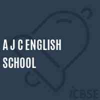 A J C English School Logo