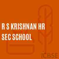 R S Krishnan Hr Sec School Logo