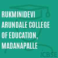 Rukminidevi Arundale college of Education, Madanapalle Logo