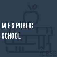 M E S Public School Logo