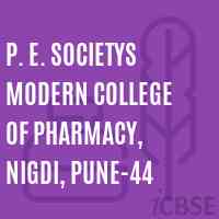 P. E. Societys Modern College of Pharmacy, Nigdi, Pune-44 Logo