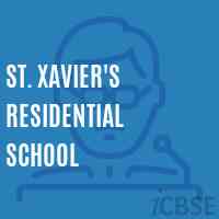 St. Xavier'S Residential School Logo