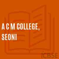 A C M COLLEGE, Seoni Logo