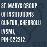 St. Marys Group of institutions Guntur, Chebrolu (V&M), PIN-522212 (CC-BJ) College Logo