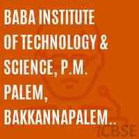 BABA Institute of Technology & Science, P.M. Palem, Bakkannapalem Village, Madhurawada, PIN-530048 (CC-NR) Logo
