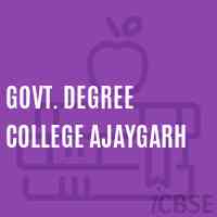Govt. Degree College Ajaygarh Logo