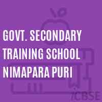 Govt. Secondary Training School Nimapara Puri Logo