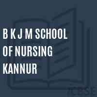 B K J M School of Nursing Kannur Logo