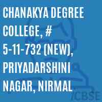 Chanakya Degree College, # 5-11-732 (New), Priyadarshini Nagar, Nirmal Logo