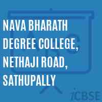 Nava Bharath Degree College, Nethaji Road, Sathupally Logo