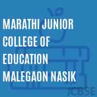 Marathi Junior College of Education Malegaon Nasik Logo