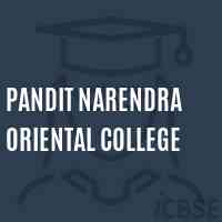 Pandit Narendra Oriental College Logo
