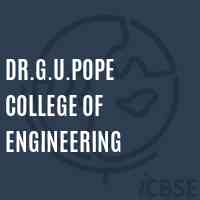 Dr.G.U.Pope College of Engineering Logo