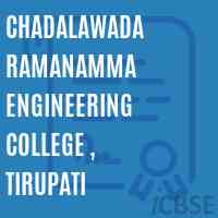 Chadalawada Ramanamma Engineering College , Tirupati Logo