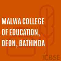 Malwa College of Education, Deon, Bathinda Logo