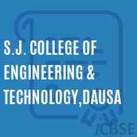 S.J. College of Engineering & Technology,Dausa Logo