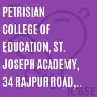 Petrisian College of Education, St. Joseph Academy, 34 Rajpur Road, Dehradun Logo