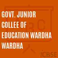 Govt. Junior Collee of Education Wardha Wardha College Logo