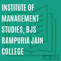 Institute of Management Studies, BJS Rampuria Jain College Logo