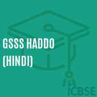 Gsss Haddo (Hindi) Senior Secondary School Logo