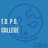 T.D. P.G. College Logo