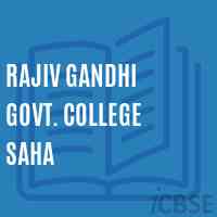 Rajiv Gandhi Govt. College Saha Logo