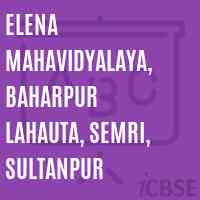Elena Mahavidyalaya, Baharpur Lahauta, Semri, Sultanpur College Logo