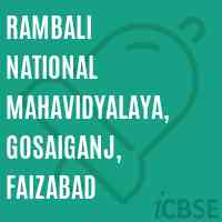 Rambali National Mahavidyalaya, Gosaiganj, Faizabad College Logo