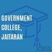 Government College, Jaitaran Logo