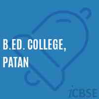 B.Ed. College, PATAN Logo