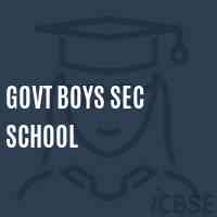 Govt Boys Sec School Logo