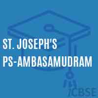 St. Joseph'S Ps-Ambasamudram Primary School Logo