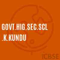 Govt.Hig.Sec.Scl.K.Kundu High School Logo