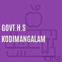 Govt.H.S Kodimangalam Secondary School Logo