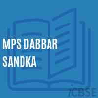 Mps Dabbar Sandka Primary School Logo