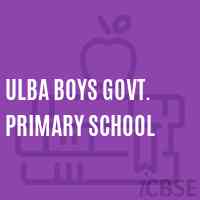 Ulba Boys Govt. Primary School Logo