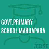 Govt.Primary School Mahuapara Logo