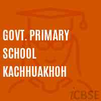 Govt. Primary School Kachhuakhoh Logo