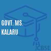 Govt. Ms. Kalaru Middle School Logo