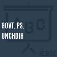 Govt. Ps. Unchdih Primary School Logo