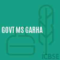 Govt Ms Garha Middle School Logo