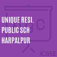 Unique Resi. Public Sch Harpalpur Middle School Logo