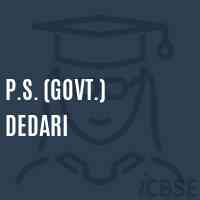 P.S. (Govt.) Dedari Primary School Logo