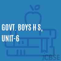 Govt. Boys H S, Unit-6 Secondary School Logo