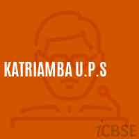 Katriamba U.P.S Middle School Logo
