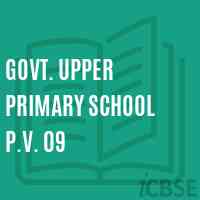 Govt. Upper Primary School P.V. 09 Logo