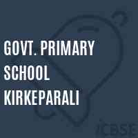Govt. Primary School Kirkeparali Logo