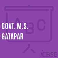 Govt. M.S. Gatapar Middle School Logo